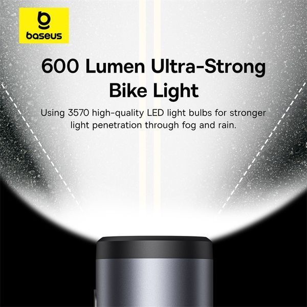 Велотримач для телефона Baseus PrimeTrip Series Dual-Color Bike Light 2-in-1 Set Cosmic Black (C12569000121-00) KOS-8345 фото