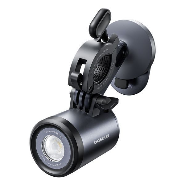 Велотримач для телефона Baseus PrimeTrip Series Dual-Color Bike Light 2-in-1 Set Cosmic Black (C12569000121-00) KOS-8345 фото