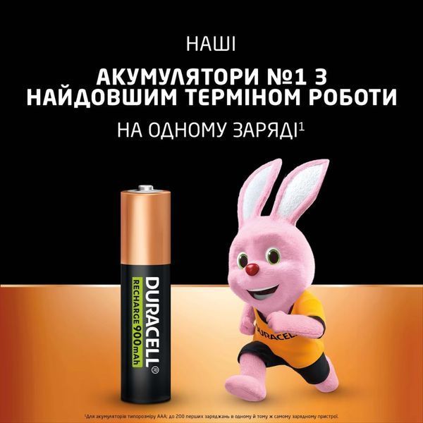 Акумулятор Duracell HR3 900mAh (4шт) (5000394203822) KOS-36673 фото