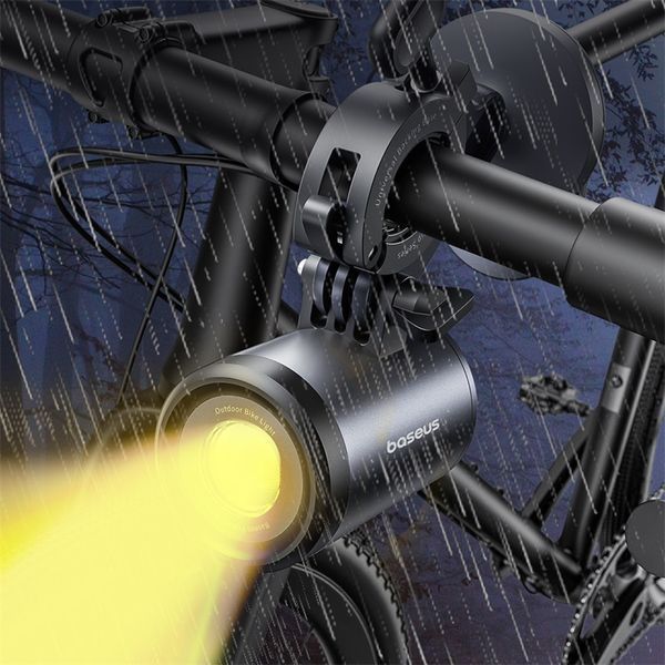 Велотримач для телефона Baseus PrimeTrip Series Dual-Color Bike Light 2-in-1 Set Cosmic Black (C12569000121-00) KOS-8345 фото