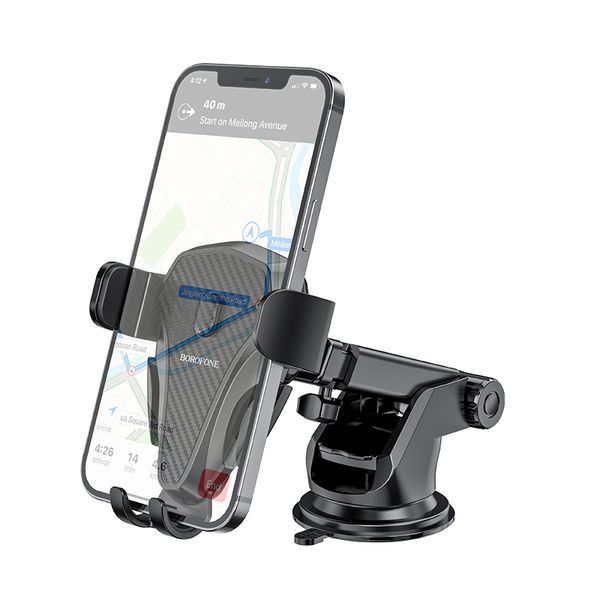 Автотримач для телефона BOROFONE BH38 Magic bay Black (6931474742490) KOS-20835 фото