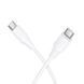 Кабель HOCO X124 Bien 60W silicone charging data cable C to C White (6942007664455) KOS-37312 фото 1