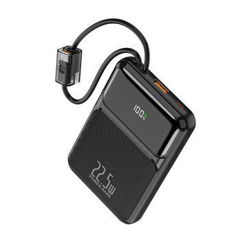 Зовнішній акумулятор WUW Y158 （PD22.5W quick charge) 10000mAh Black (Y158) KOS-35011 фото