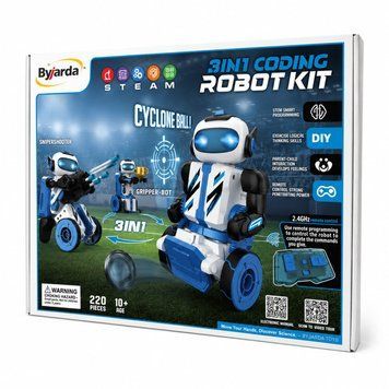 Конструктор Robot Kit 3в1 ByJarda &ndash; Footballer/Sharpshooter/Gripper, деталей (24 шт) AXM-291177715914 фото