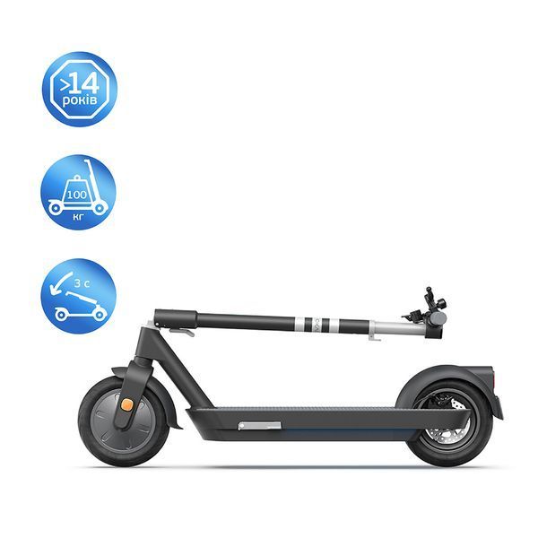 Електросамокат OKAI ES30-NEON PRO Black 10", 350(700)W, 14.7Ah, 80km, 25km\h, 25%, NFC, App, 21kg (ES30-B) KOS-8712 фото