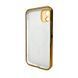 Чохол для смартфона AG Glass Sapphire Frame MagSafe Logo for Apple iPhone Gold ( ) KOS-6003 фото 2
