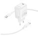 Мережевий зарядний пристрій з кабелем BOROFONE Fuente single-port charger set (C to C) (EU) White ( ) KOS-5282 фото 6