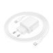Мережевий зарядний пристрій з кабелем BOROFONE Fuente single-port charger set (C to C) (EU) White ( ) KOS-5282 фото 7