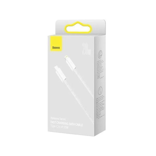 Кабель Baseus Dynamic Series Fast Charging Data Cable Type-C to iP 20W 2m White (CALD000102) KOS-9257 фото