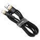 Кабель Baseus Cafule Cable USB For iP 2A 3m Gold+Black (CALKLF-RV1) KOS-7296 фото 1