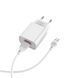 Мережевий зарядний пристрій з кабелем BOROFONE BA20A Sharp single port charger set(Micro) 10.5W White (6931474700735) KOS-13738 фото 3
