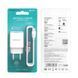 Мережевий зарядний пристрій з кабелем BOROFONE BA20A Sharp single port charger set(Micro) 10.5W White (6931474700735) KOS-13738 фото 2