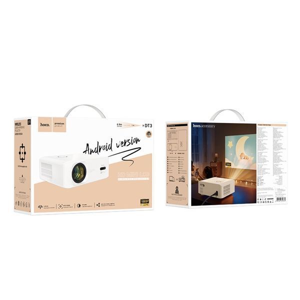 Проектор HOCO Smart electric focus Android version)(EU) White ( ) KOS-4063 фото