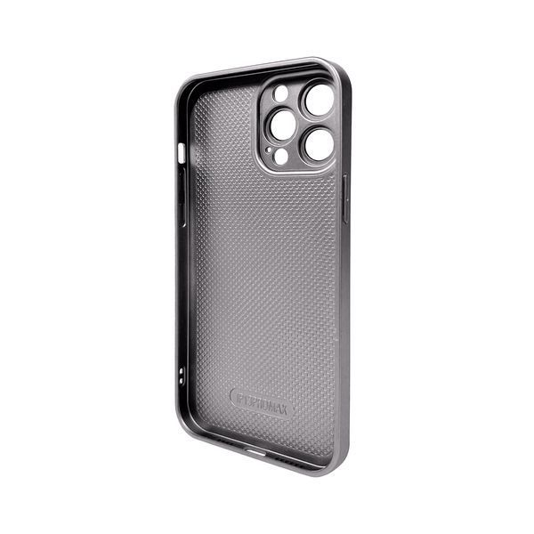 Чохол для смартфона AG Glass Matt Frame Color Logo for Apple iPhone 13 Pro Max Titanium Grey (AGMattFrameiP13PMGrey) KOS-4550 фото