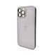 Чохол для смартфона AG Glass Matt Frame Color Logo for Apple iPhone 13 Pro Max Titanium Grey (AGMattFrameiP13PMGrey) KOS-4550 фото 1
