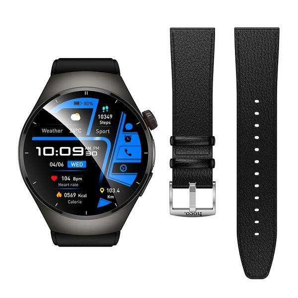 Смарт-годинник HOCO Y40 38mm. 315 mAh. IP68 Smart watch(call version) Black (6942007672078) KOS-36422 фото
