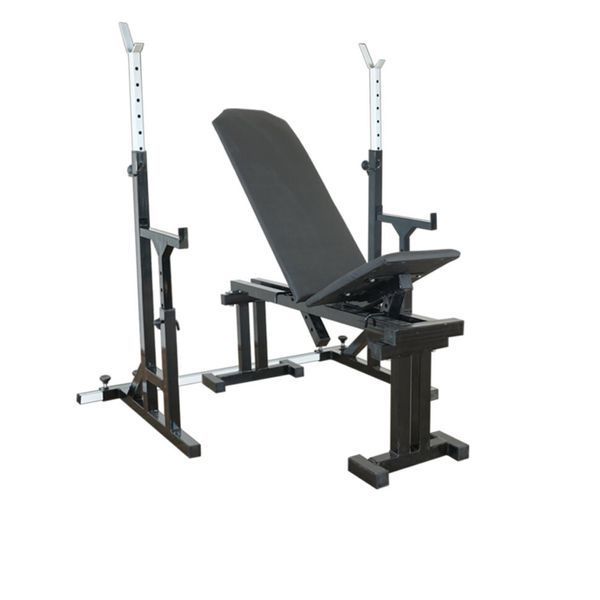 RN-Sport UM 0090. Лава для жиму, стійки для присідань + 75 кг дисків та 4 грифи RNS-52688 фото