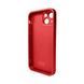 Чохол для смартфона AG Glass Matt Frame Color Logo for Apple iPhone 12 Coke Red (AGMattFrameiP12Red) KOS-4131 фото 2