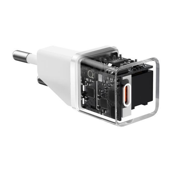 Мережевий зарядний пристрій Baseus GaN5 Fast Charger(mini) 1C 20W EU White (CCGN050102) KOS-6103 фото