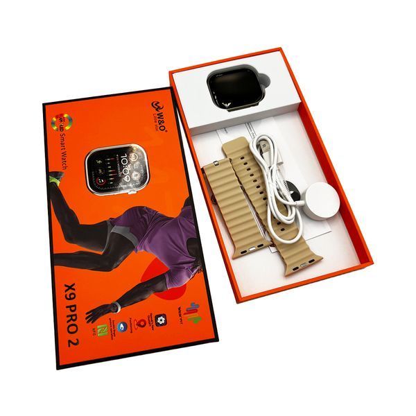 Смарт-годинник W&O X9 Pro2 44mm. 215 mAh. Amoled+IP67 Gold (WOX9P2Gold) KOS-5399 фото