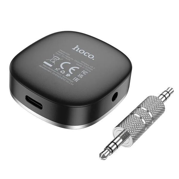 Bluetooth-ресивер HOCO E80 Travel car AUX BT receiver Black (6942007618908) KOS-8119 фото