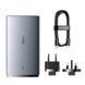 Мережевий зарядний пристрій з кабелем Baseus GaN5 Pro Ultra-Slim Fast Charger C+U 65W Gray((With Mini White Cable C to C 100W(20V/5A) 1m Black) (CCGP150113) KOS-844 фото 1