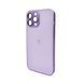 Чохол для смартфона AG Glass Matt Frame Color Logo for Apple iPhone 13 Pro Max Light Purple (AGMattFrameiP13PMLPurple) KOS-4132 фото 1