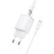 Мережевий зарядний пристрій з кабелем BOROFONE BAS82A Star single port QC3.0 charger set (Micro) (EU) White (6941991126734) KOS-37261 фото 4