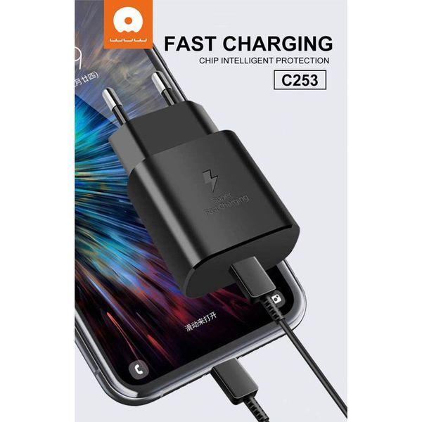 Мережевий зарядний пристрій WUW C253 PD 25W Charger (6972573338672) KOS-37707 фото