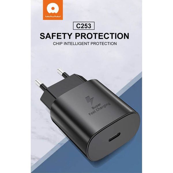 Мережевий зарядний пристрій WUW C253 PD 25W Charger (6972573338672) KOS-37707 фото