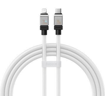 Кабель Baseus CoolPlay Series Fast Charging Cable Type-C to iP 20W 2m White (CAKW000102) KOS-6105 фото