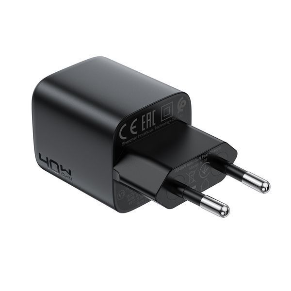 Мережевий зарядний пристрій ACEFAST mini GaN USB-C fast charger Black ( ) KOS-37415 фото
