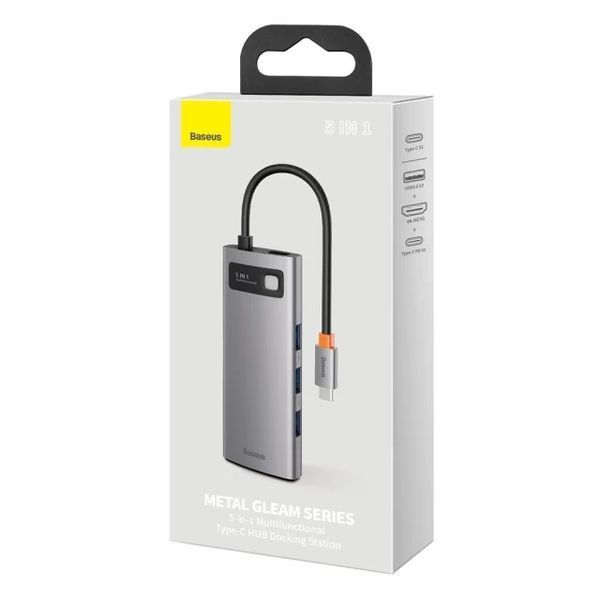 USB-хаб Baseus Metal Gleam Series Multifunctional （Type-C to. ) ( ) KOS-1903 фото