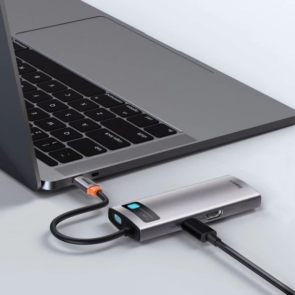 USB-хаб Baseus Metal Gleam Series Multifunctional （Type-C to. ) ( ) KOS-1903 фото
