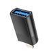 Адаптер HOCO UA17 iP Male to USB female USB2.0 adapter Black (6931474761989) KOS-16305 фото 4